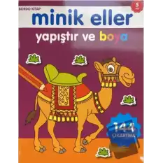 Minik Eller Yapıştır Ve Boya - Bordo Kitap