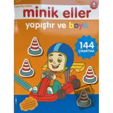 Minik Eller Yapıştır Ve Boya - Turuncu Kitap