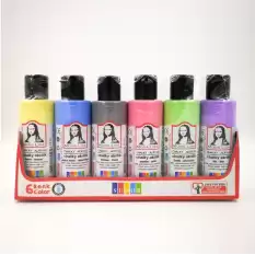 Mona Lisa Akrilik Boya Şişe 6 Lı 70 Ml Sd1006