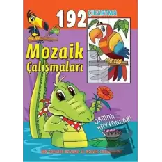 Mozaik Çalışmaları 192 Çıkartma - Orman Hayvanları