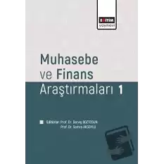 Muhasebe ve Fınans Araştırmaları 1