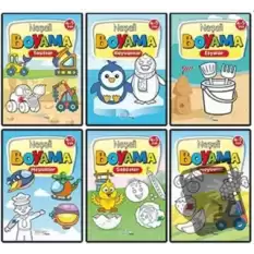 Neşeli Boyama 6 Kitap Set 4-5 Yaş