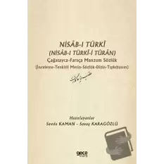 Nisab-ı Türki (Nisab-ı Türki-i Turan) Çağatayca Farsça Manzum Sözlük