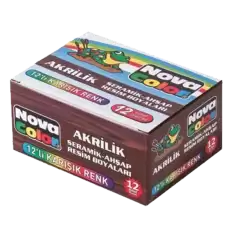 Nova Color Akrilik Boya Şişe 30 Cc 12 Renk Nc-179