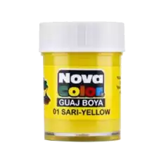 Nova Color Guaj Boya Şişe 12 Li Sarı Nc-103 - 12li Paket