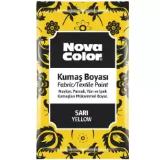 Nova Color Kumaş Boyası Toz 12 Gr Sarı Nc-900 - 12li Paket