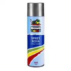 Nova Color Sprey Boya 200 Ml Gümüş Nc-812