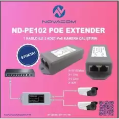 Nova Nd-Pe103W 10-100 Mbps 1 İnput 3 Output 30W Dış Ortam