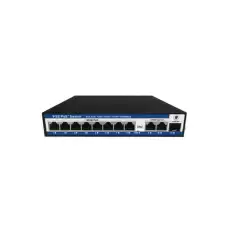 Nova Nvc-Pseg0821 8 Port Poe+ 10-100-1000 Mbps 2 Port 10-100-1000 Mbps Uplink 1 Port Sfp Switch 120W