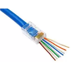 Nova Rj45 Cat6 Açık Uçlu 100Lü Paket  Konnektör Delikli