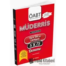 ÖABT Müderris Türk Dili Edebiyatı 5X75 Tamamı Çözümlü Deneme