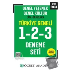 Öğreti Akademi 2024 KPSS Genel Yetenek Genel Kültür Lise-Ön Lisans Tamamı Çözümlü Türkiye Geneli 1-2-3 (3lü Deneme Seti)