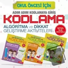 Okul Öncesi Adım Adım Kodlamaya Giriş (3 Kitap+Yazı Tahtası)