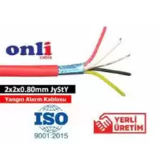 Onli 2X2X0,80Mm J-Y(St)Y...lg Cca 100 Metre Yangın Alarm Kablosu