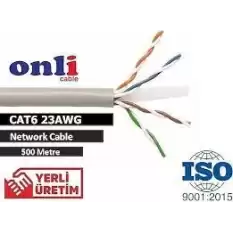 Onli Er-6002 U-Utp 23 Awg Cca Cu 500 Metre Cat6 Kablo