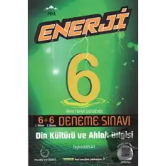 Palme 6. Sınıf Enerji Din Kültürü ve Ahlak Bilgisi 6+6 Deneme Sınavı