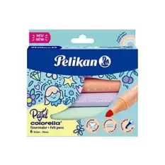 Pelikan Keçeli Kalem Colorella Pastel Jumbo 6 Lı 411