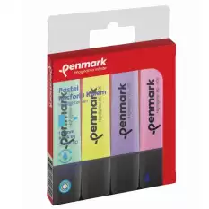 Penmark Fosforlu Kalem 4 Lü Karışık Renk Pastel Hs 505 4P