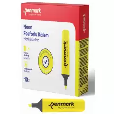 Penmark Fosforlu Kalem Neon Sarı Hs-505 01 - 10lu Paket