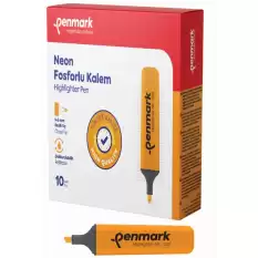 Penmark Fosforlu Kalem Neon Turuncu Hs-505 03 - 10lu Paket