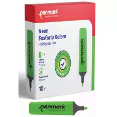 Penmark Fosforlu Kalem Neon Yeşil Hs-505 02 - 10lu Paket