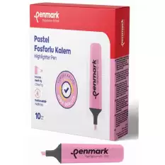Penmark Fosforlu Kalem Pastel Gülsuyu Hs-505 10 - 10lu Paket