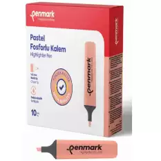 Penmark Fosforlu Kalem Pastel Yavruağzı Hs-505 09 - 10lu Paket