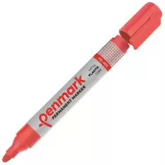 Penmark Markör Permanent Yuvarlak Uç Kırmızı Hs-405 - 12li Paket