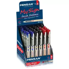 Pensan Roller Kalem My-Sign Jell Bilye Uçlu İmza Kalemi 1.0 Mm  Msk 36 Lı 6030