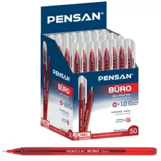 Pensan Tükenmez Kalem Büro 1.0 Mm Kırmızı 50 Li 2270 - 50li Paket