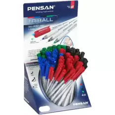 Pensan Tükenmez Kalem Triball 1.0 Mm Bilye Uç Msky 60 Lı Stand 1003 - 60lı Standart