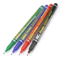 Pentel Marcador Permanent Markör-Ekstra İnce Uç Kırmızı Y Nf450-B - 12li Paket