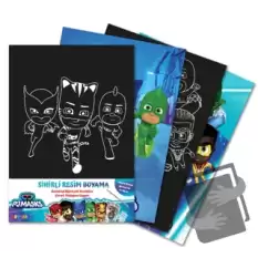 Pjmasks Sihirli Resim Boyama – Ahşap Kalem Hediyeli