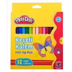 Play-Doh Keçeli Kalem Karton Kutu 5 Mm 12 Renk Play-Ke007