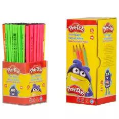 Play-Doh Kurşun Kalem Neon Üçgen 72 Li Stand Play-Kk011 - 72li Paket