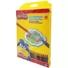 Play-Doh Kuru Boya Jumbo Oluklu 12 Renk