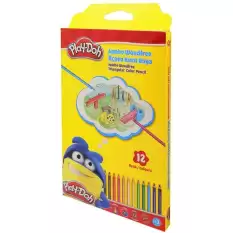 Play-Doh Kuru Boya Jumbo Üçgen Woodfree 12 Li Play-Ku028