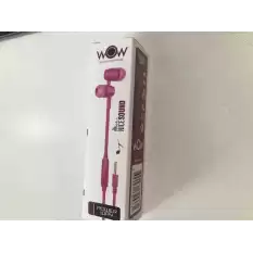 Powerway Wow Pink Kulak İçi Mikrofonlu Ses Kontrolli Kulaklık