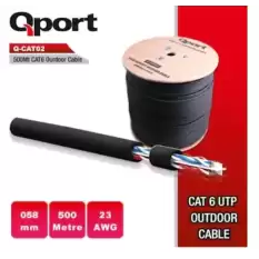 Qport Q-Cato2 500Mt Outdoor Cat6 23Awg 0.58Mm Dış Mekan Kablo