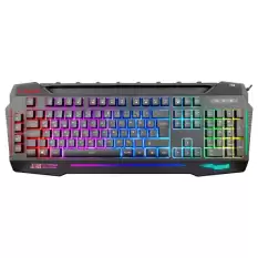 Rampage Kb-R63 Stage Siyah 4 Makro Fonksiyon Sese Duyarlı Işıklı Rgb Q Usb Oyuncu Klavyesi