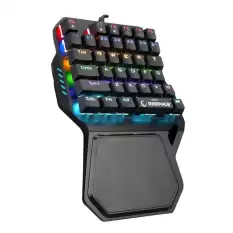 Rampage Kb-R77 Palm Usb Rainbow Backlight  Blue Switch Mekanik 36 Tuşlu Mini Gaming Oy Klavyesi