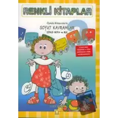 Renkli Kitaplar - 3 Öykülü Bilmecelerle Soyut Kavramlar Dinle Boya ve Bul