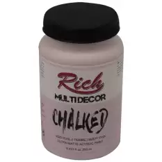 Rich Akrilik Boya Multi Decor Chalked 250 Cc Puslu Pembe 4520