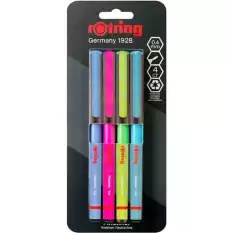 Rotring Liner Keçe Uçlu Kalem 4 Lü Bls Canlı Renk