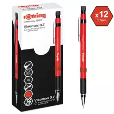 Rotring Versatil Kalem Visumax 0.7 Mm Kırmızı 2089098 - 12li Paket