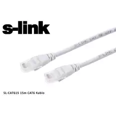 S-Link Sl-Cat615 Cat6 15Mt Gri Utp Patch Kablo