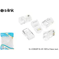 S-Link Sl-Cob20P Rj-45 100 Lü Paket Jack Utp (Yeni Nesil)