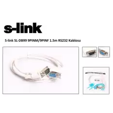 S-Link Sl-Db99 Rs232 Dişi To Erkek Kablo 1,5Mt