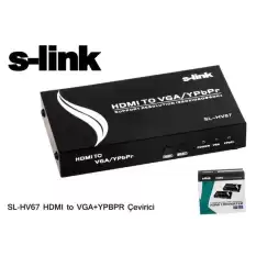 S-Link Sl-Hv67 Hdmı To Vga+Ypbpr Çevirici Adaptör