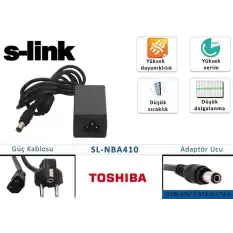 S-Link Sl-Nba410 45W 19V 2.37A 6.3-3.0 Toshıba Notebook Adaptörü